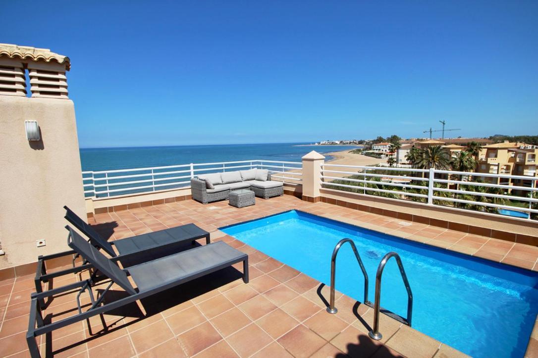 Apartamento Atico espectacular piscina privada frontal al mar Dénia Exterior foto
